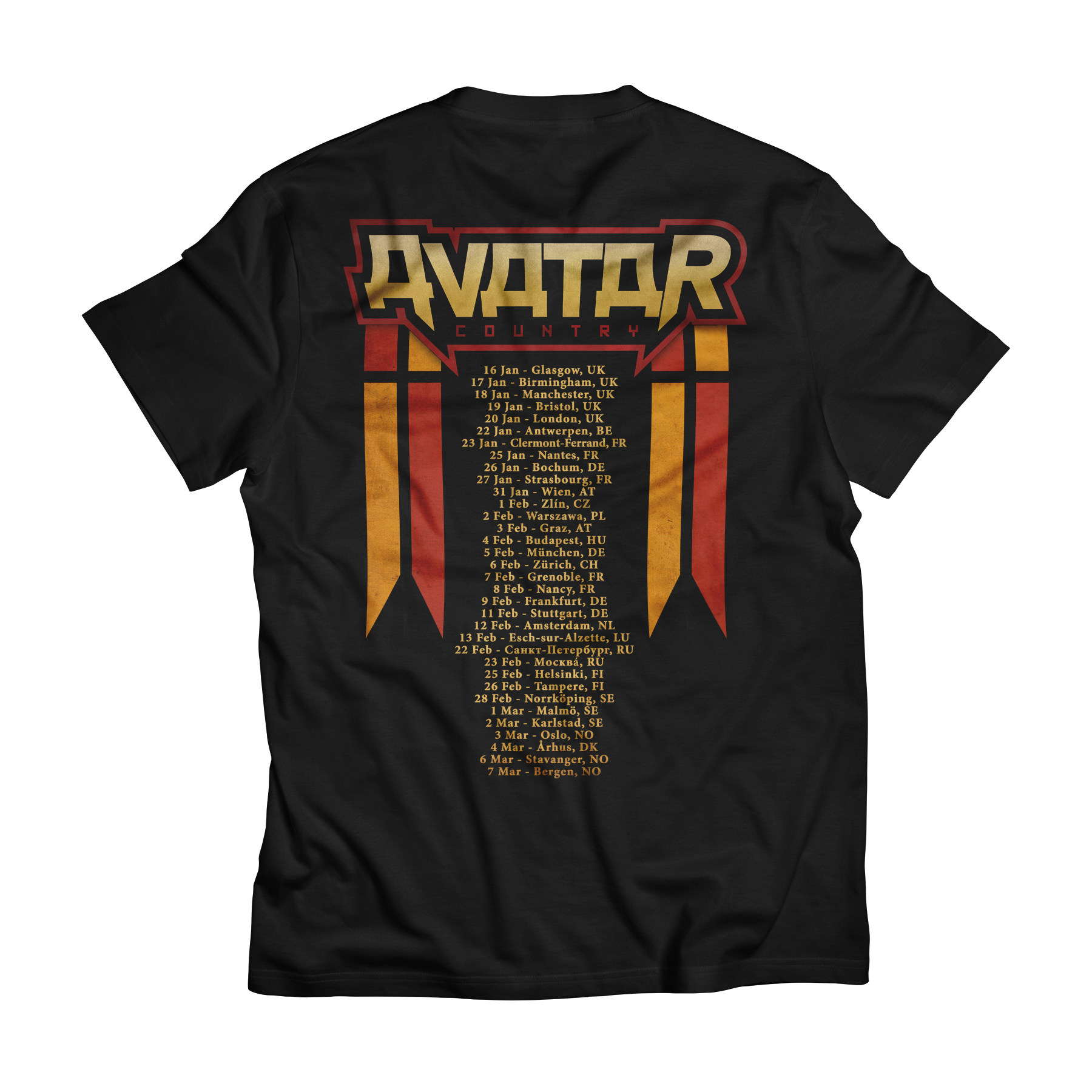 Avatar Country Animals Tour Tee (Winter 2019) – Avatar Merch EU