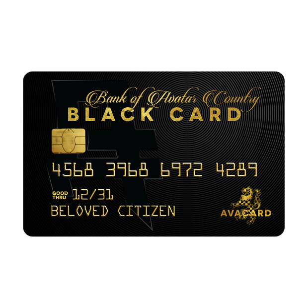Avatar Country Black Card (Digital Gift Card)